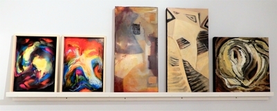 Art resin works in progress