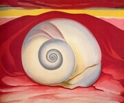 Red Hill and White Shell: Georgia O Keeffe